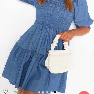 Chambray smock dress